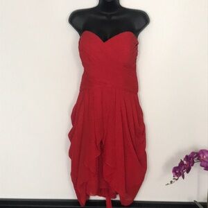 For Your Special Day Red Sleeveless tie back Dress
